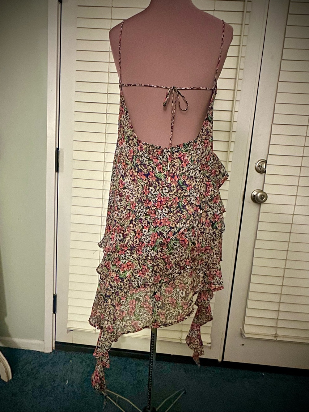 AFRM Floral Asymmetrical Dress - Multicolor - Picture 7 of 8